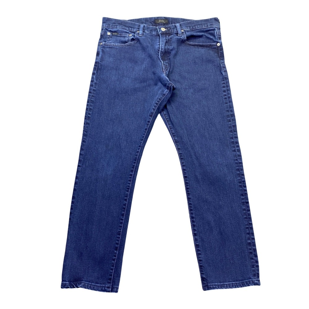 Polo Ralph Lauren Sullivan Slim Jeans Sz 32 Dark Wash Blue Stretch Denim Preppy